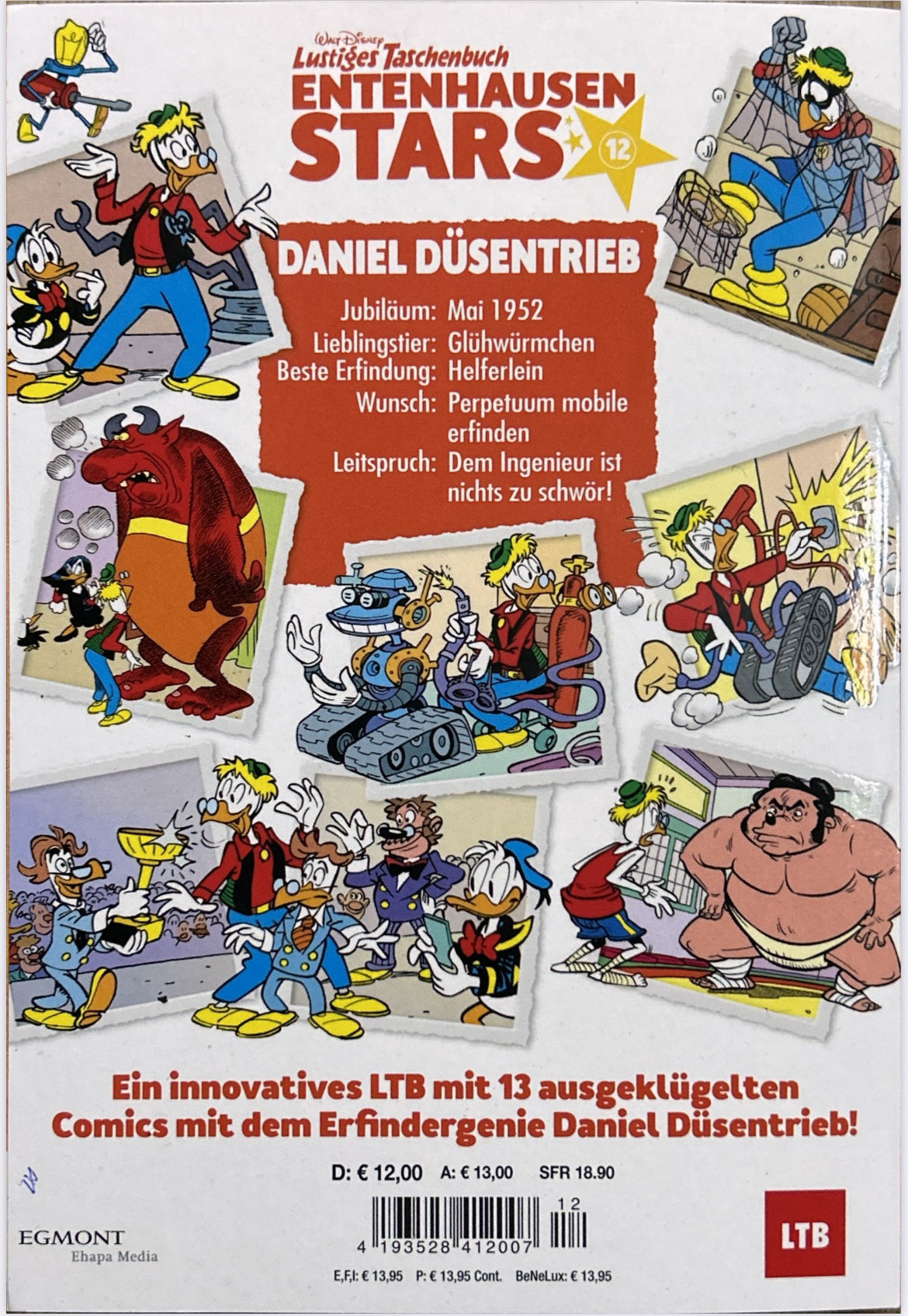 Lustiges Taschenbuch ENTENHAUSEN STARS Nr.12 DANIEL DÜSENTRIEB